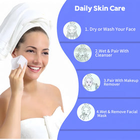 KeeiZoes towel removing makeup gently for clear skin without residue