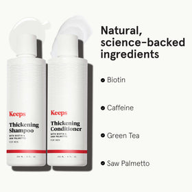 Keeps duo in shower use illustrating scalp cleansing and refreshed hair appearance