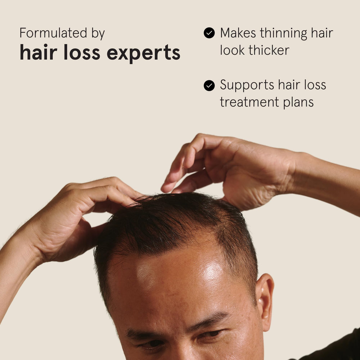 Keeps pomade on hands demonstrating easy warming and even application