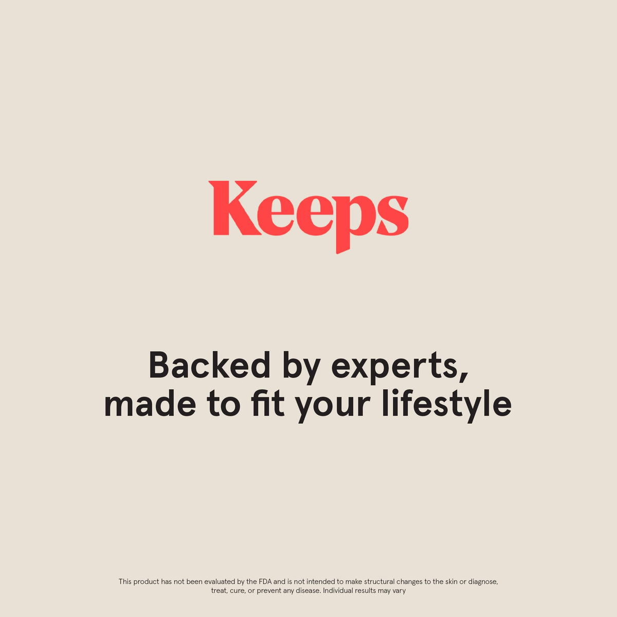 Keeps travel size beside keys showing compact 3 oz portability benefit