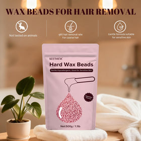 Keethem home bathroom setup showing convenient DIY waxing and professional results