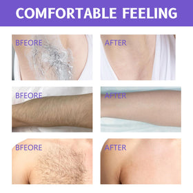 KEHOO cream applied on leg illustrating easy, quick hair removal