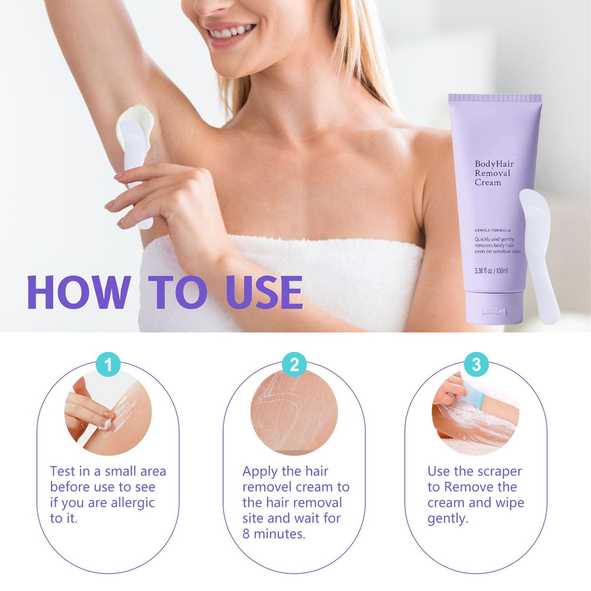 KEHOO ingredients label detail showing moisturizing, skin-friendly formula