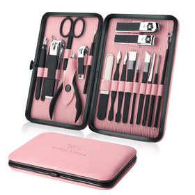 Keiby Citom pink case front view showing compact travel-ready storage benefit