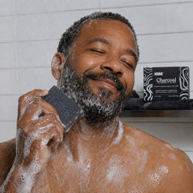 Keika bar used with razor illustrating smooth shave glide benefit