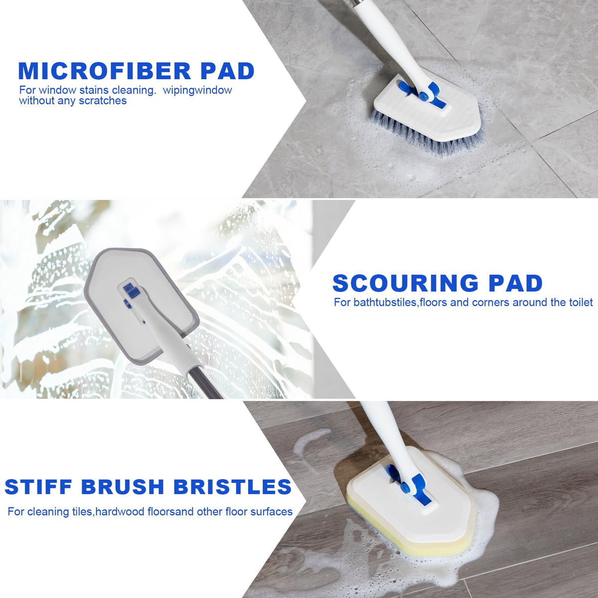 Keleekelin scrub sponge head wet texture for effective scrubbing of tubs and sinks