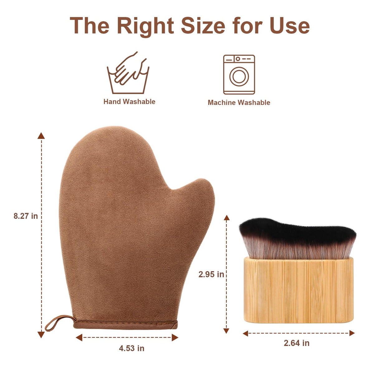 KELILO mitt in use applying self-tanner to leg for streak-free, salon-quality results