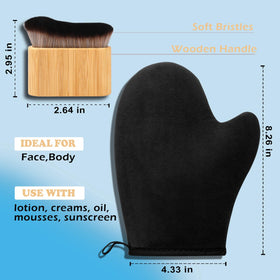 KELILO kit packed in toiletry bag for travel-friendly, mess-free tanning