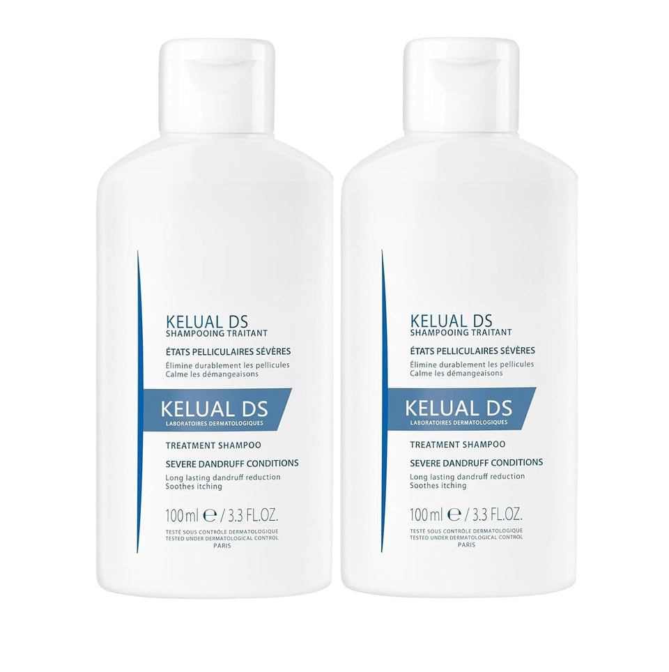 KELUAL DS front packaging showing treatment label and bottle benefit