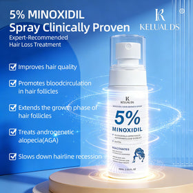 KELUAL DS ingredients display with rosemary and biotin for nourishment