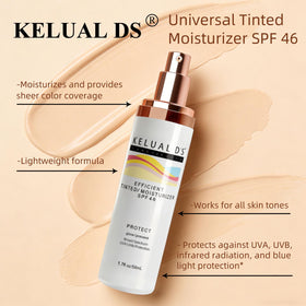 KELUAL DS pump dispenser detail highlighting easy, mess-free application benefit