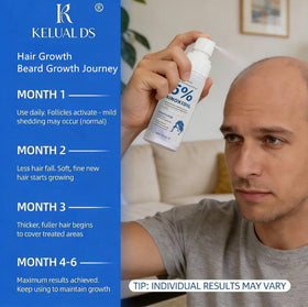 KELUAL DS bottle in hand showing size and 60ml scale
