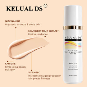 KELUAL DS cream texture close-up displaying lightweight, hydrating consistency