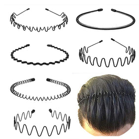 KELUBATU front view of six-piece headband set showing variety and compact packaging