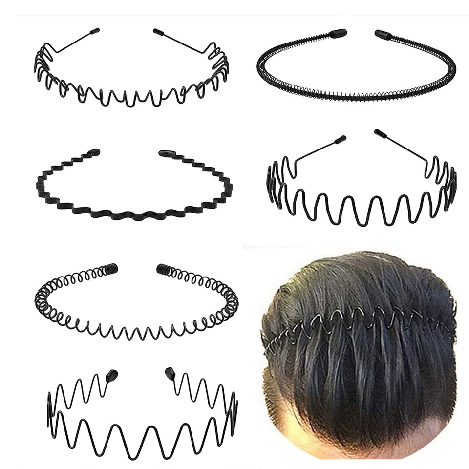 KELUBATU front view of six-piece headband set showing variety and compact packaging