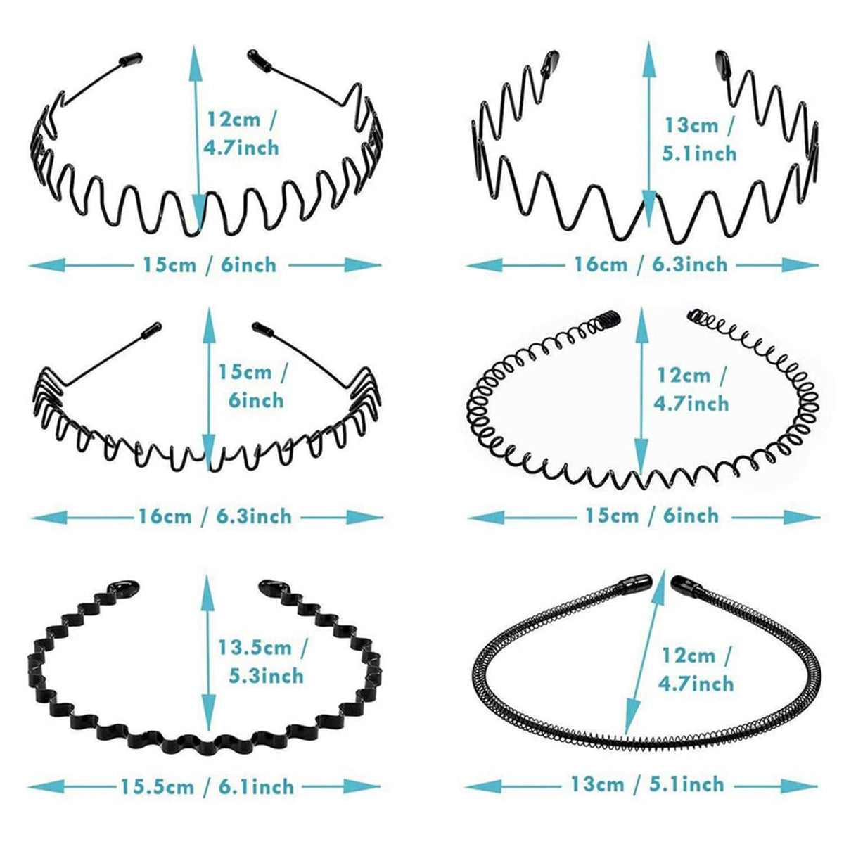 KELUBATU detailed wavy metal profile showing hair-grip design benefit