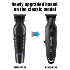 KEMEI in barber shop setting illustrating professional use and tidy results