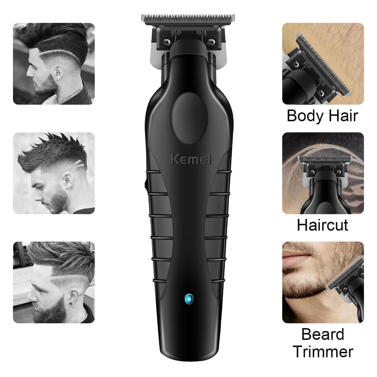 KEMEI 2299 in hand demonstrating comfortable grip and steady control