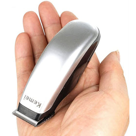 KEMEI mini clippers front view showing compact design and controls benefit portability
