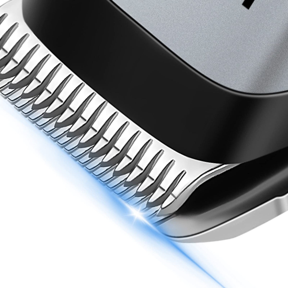 KEMEI kit displayed with three reinforced guide combs and stainless clips for reliable lengths