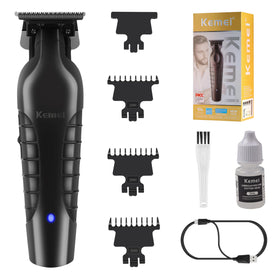 KEMEI PG2299 front view showing sleek cordless body and ergonomic grip for comfortable handling