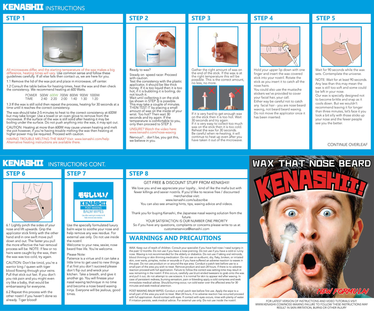 KENASHII demo nasal application showing careful placement and cleaner grooming