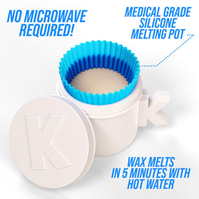KENASHII wax texture closeup highlighting smooth, non-brittle formula