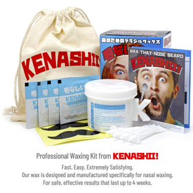 KENASHII ear waxing use showing adaptable wax for small tight areas benefit