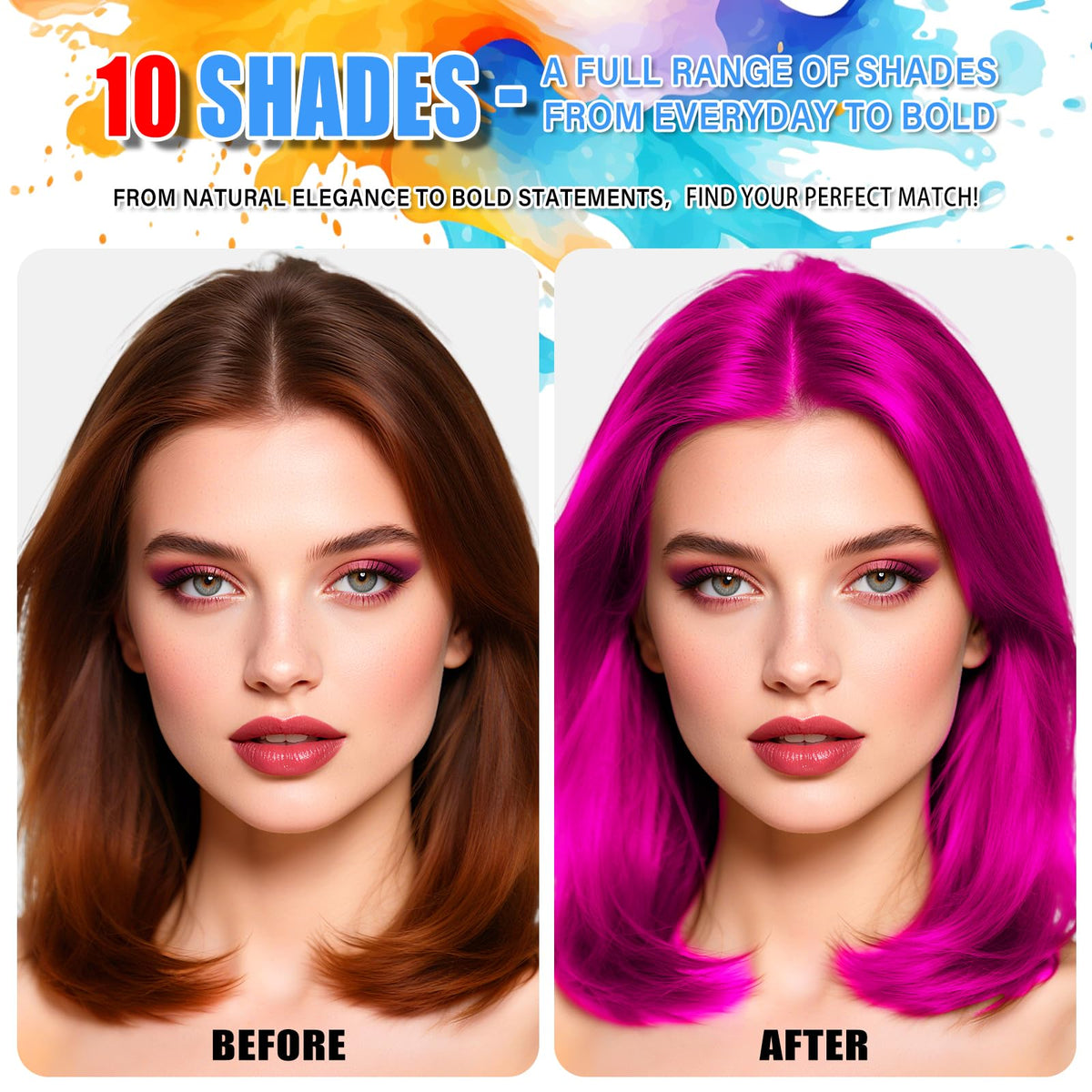 KENINA applied on adult showing trendy pink accent and hold