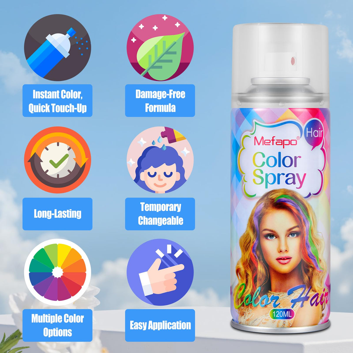 KENINA used on child for playful temporary color and safe styling