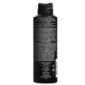 Kenneth Cole Black close-up of spray nozzle and bottle texture, easy application benefit