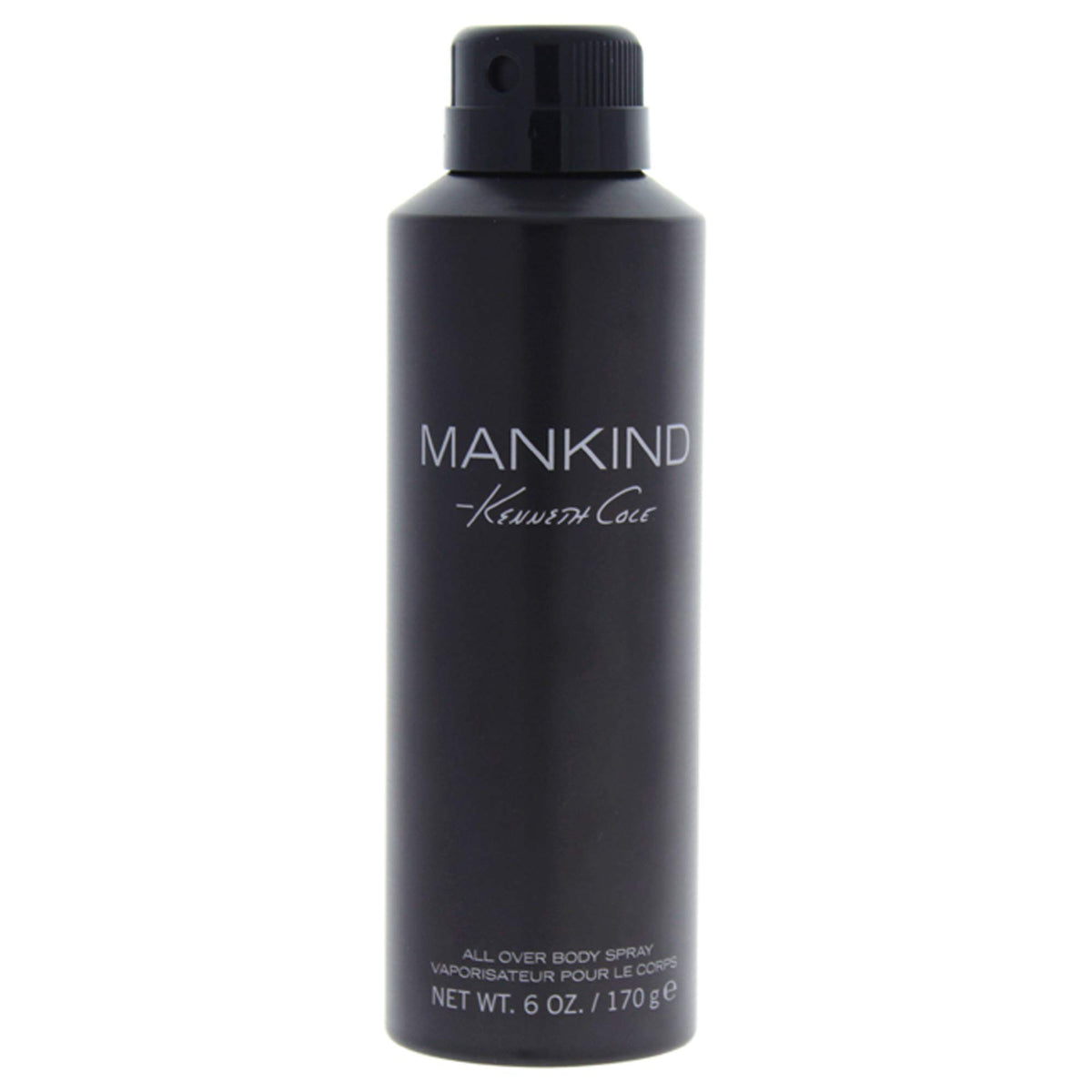 Kenneth Cole Mankind bottle front view showing sleek packaging and easy carry benefit