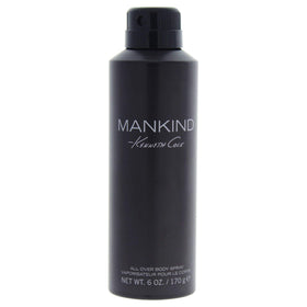 Kenneth Cole Mankind bottle front view showing sleek packaging and easy carry benefit