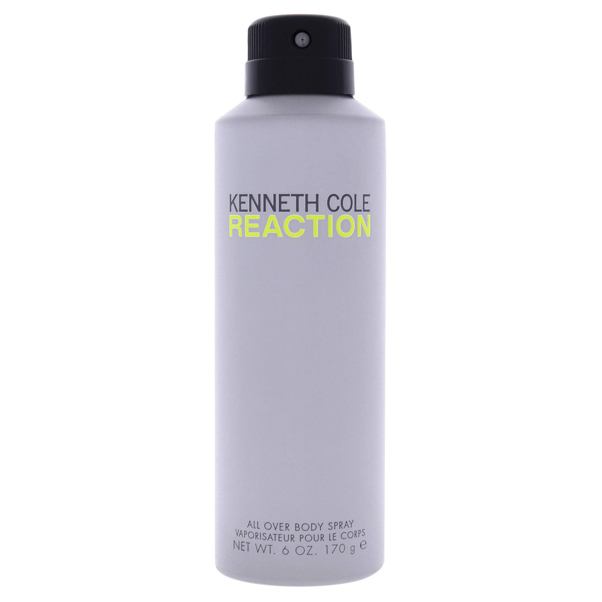 Kenneth Cole Reaction front packaging shows bold logo and fresh citrus scent, perfect for daily refreshment