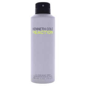 Kenneth Cole Reaction front packaging shows bold logo and fresh citrus scent, perfect for daily refreshment