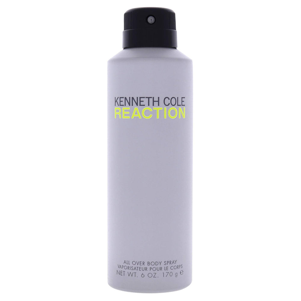 Kenneth Cole Reaction front packaging shows bold logo and fresh citrus scent, perfect for daily refreshment