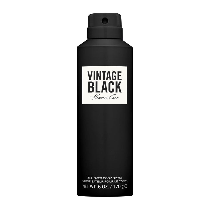 Kenneth Cole Vintage Black front spray bottle showing refined scent for daily wear