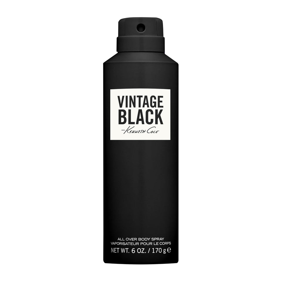 Kenneth Cole Vintage Black front spray bottle showing refined scent for daily wear