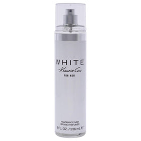 Kenneth Cole White for Her front bottle view showing elegant label and size benefit