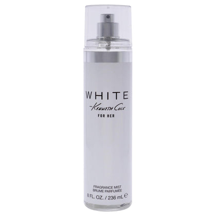 Kenneth Cole White for Her front bottle view showing elegant label and size benefit