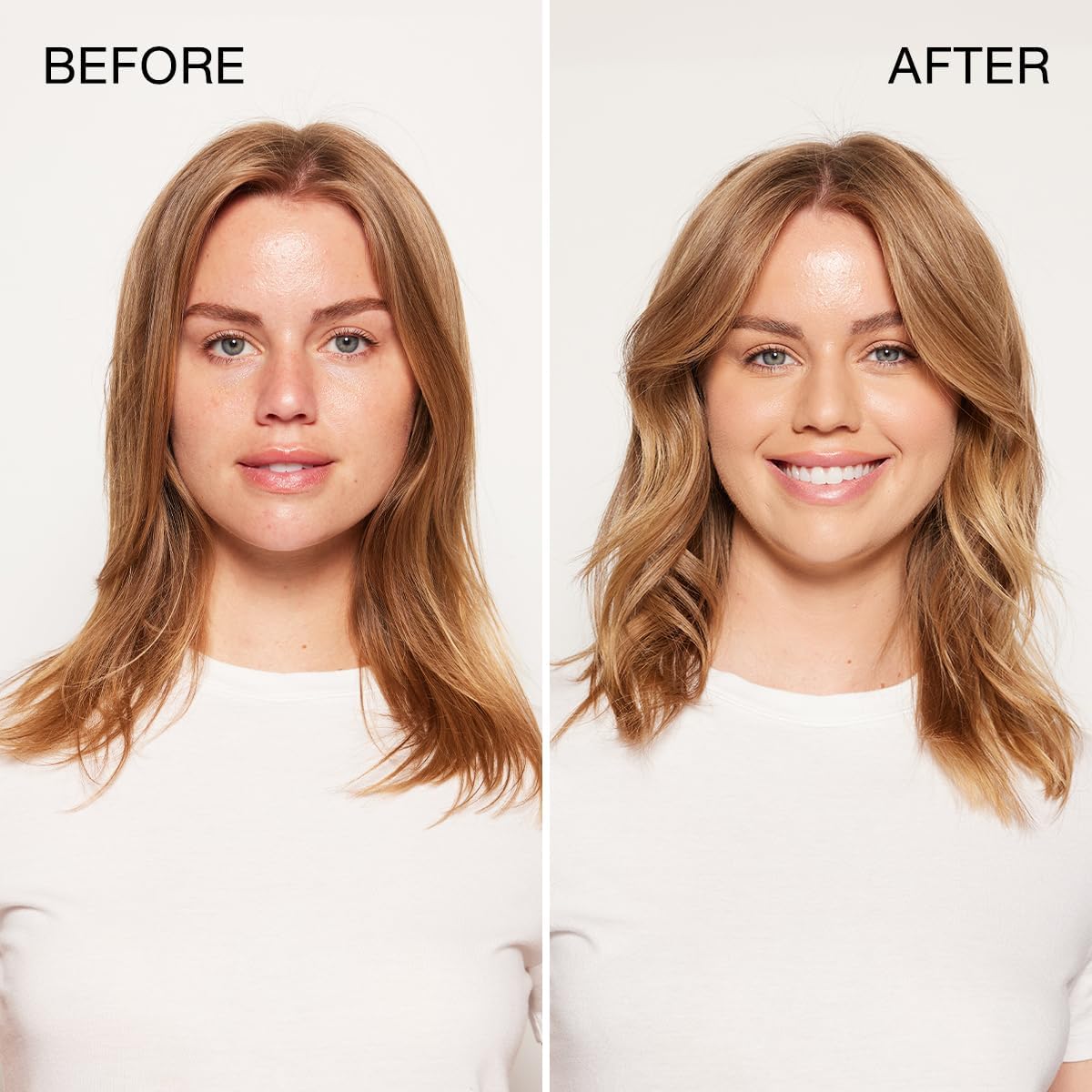 Kenra Platinum styled blowout showing full body and humidity resistance