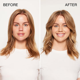 Kenra Platinum styled blowout showing full body and humidity resistance