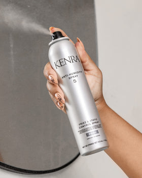Kenra on curly hair showing reduced frizz and controlled curl definition
