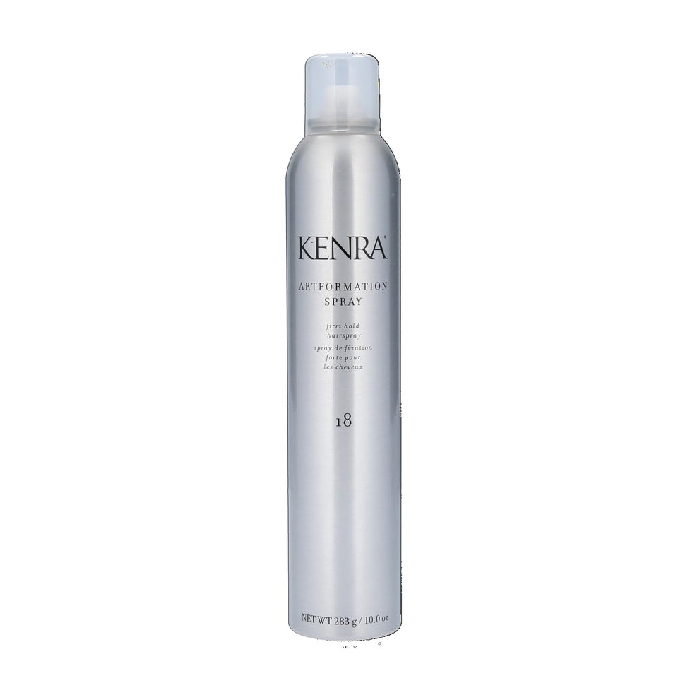 Kenra front packaging showing firm-hold 10 oz benefits