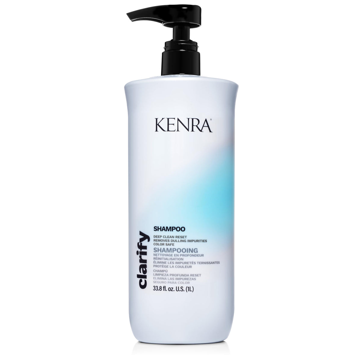 Kenra Clarify Shampoo front bottle showing size and branding for easy identification