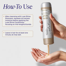 Kenra conditioner on bathroom shelf styled for daily routine convenience