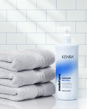 Kenra conditioner cream texture swatch showing smooth hydrating finish