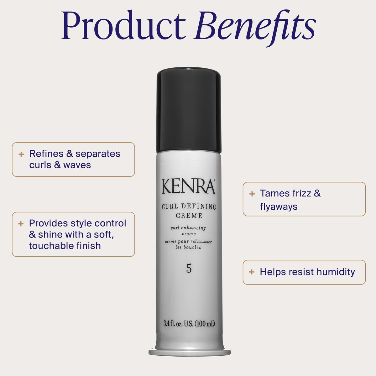 Kenra cream texture close-up highlighting smooth consistency for easy distribution
