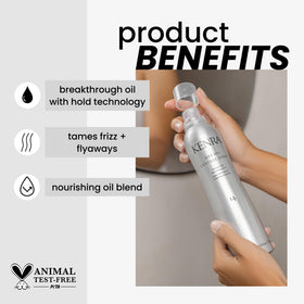 Kenra nozzle detail demonstrating precise mist for even coverage