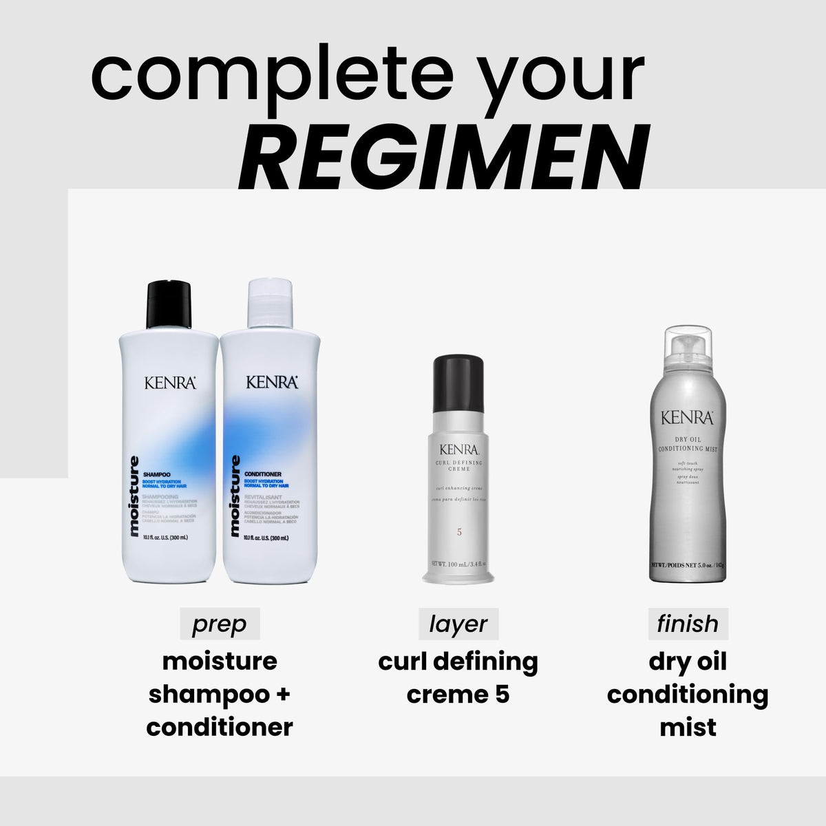 Kenra bottle next to ruler showing compact, salon-ready size